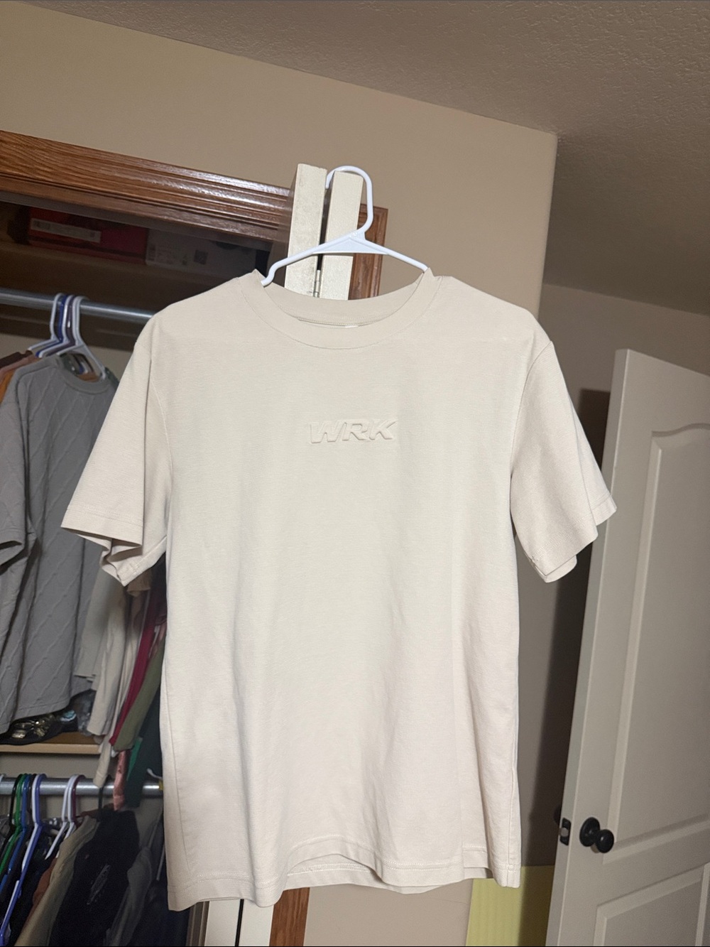 Premium workout Tee WRK embroidered simple stylish